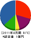 鈴木建設興業 貸借対照表 2011年4月期