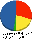 佐藤デンキ商会 貸借対照表 2012年10月期