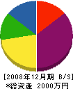 松井組 貸借対照表 2008年12月期