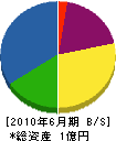 加藤開発 貸借対照表 2010年6月期