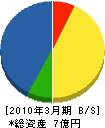 武蔵産業 貸借対照表 2010年3月期