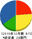 オキタ 貸借対照表 2010年12月期
