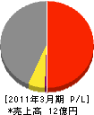 秋田デイックライト 損益計算書 2011年3月期
