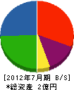 清川産業 貸借対照表 2012年7月期