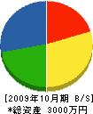 古沢建設 貸借対照表 2009年10月期