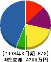 山善建設 貸借対照表 2009年3月期