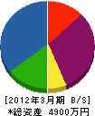 田村工業 貸借対照表 2012年3月期