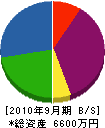 神名テックス 貸借対照表 2010年9月期