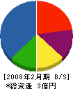 新井工務店 貸借対照表 2008年2月期