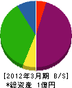西日本テクノ工業 貸借対照表 2012年3月期
