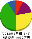 大塚組 貸借対照表 2012年6月期