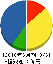 岩佐土建 貸借対照表 2010年6月期