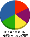 横浜電気水道 貸借対照表 2011年5月期