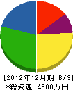 池田設備 貸借対照表 2012年12月期
