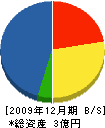 稲久土木 貸借対照表 2009年12月期