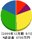 松筑園 貸借対照表 2009年12月期
