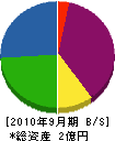 大阪サワノ 貸借対照表 2010年9月期