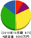 菅興業 貸借対照表 2010年10月期