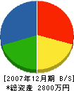 井島瓦工業所 貸借対照表 2007年12月期