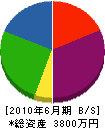 朝倉組 貸借対照表 2010年6月期