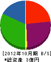 古川商事 貸借対照表 2012年10月期