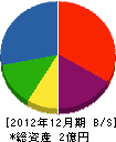早川工業 貸借対照表 2012年12月期