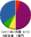松本工務店 貸借対照表 2011年2月期