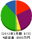 北澤ステンレス工業 貸借対照表 2012年3月期