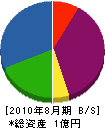 西田草花園 貸借対照表 2010年8月期