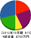 岩尾建業 貸借対照表 2012年10月期