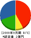 神奈川保温工業 貸借対照表 2008年9月期