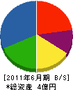 長嶺電機 貸借対照表 2011年6月期