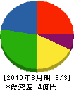 永野土木建設 貸借対照表 2010年3月期
