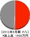 渡辺土木 損益計算書 2012年9月期