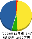 松永組 貸借対照表 2009年12月期