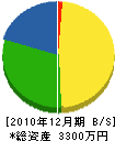 伊藤鉄工所 貸借対照表 2010年12月期