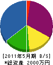 竹下水道工業 貸借対照表 2011年5月期