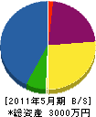 木村電興社 貸借対照表 2011年5月期