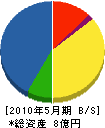 日東道路 貸借対照表 2010年5月期