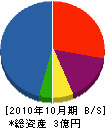 菅土木 貸借対照表 2010年10月期