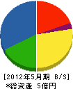 池田電気工事 貸借対照表 2012年5月期