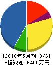 大橋電気商会 貸借対照表 2010年5月期