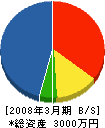 小川工業 貸借対照表 2008年3月期