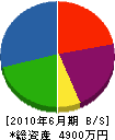 山本工務店 貸借対照表 2010年6月期