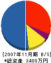 藤建 貸借対照表 2007年11月期