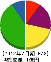 小松建設 貸借対照表 2012年7月期