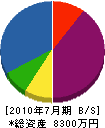 竹内工務店 貸借対照表 2010年7月期