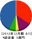 斉藤鉄工所 貸借対照表 2012年12月期