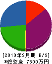池田電機工業 貸借対照表 2010年9月期