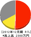 山岡電機 損益計算書 2012年12月期